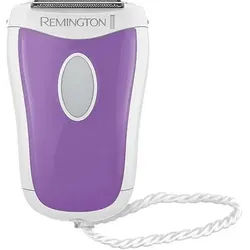 Remington Elektrorasierer Compact smooth&silky WSF4810, für Nass-und Trockenanwendung, batteriebetrieben lila|weiß