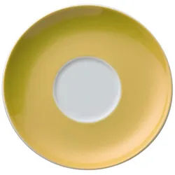 Thomas Porzellan Untertasse Sunny Day Yellow Cappuccino-Untertasse 16,5 cm, Untertasse gelb