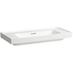 Laufen Meda Waschtisch H8101190001091 100x46cm, unterbaufähig, mit Überlauf, ohne Hahnloch, weiß