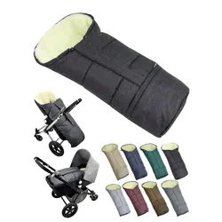 BambiniWelt by Rafael K. Fußsack Winterfußsack Fußsack für Kinderwagen Buggy mumienform Wolle MELIERT, universal für Kinderwagen, Buggy, Jogger, Schlitten schwarz