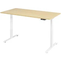 BaseLite Schreibtisch höhenverstellbar (elektisch) »Base« 160 cm Gestell weiß weiß, 160x129.5x80 cm