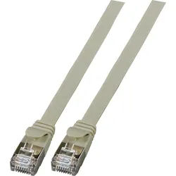 EFB K5545GR.3 - Cat.6a Flachpatchkabel, U/FTP, 3 m, grau