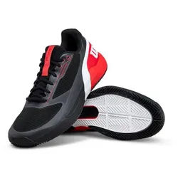 Wilson Rush Pro 5.0 Clay/Sandplatz schwarz/rot/weiss Herren Tennisschuh schwarz 44 2/3 EU