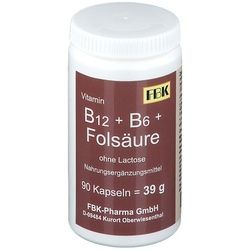 Vitamin B12 + B6 + Folsäure ohne Lactose