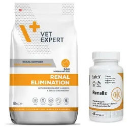VETEXPERT Veterinary Diet Dog Renal Elimination 8kg + LAB-V Renalis 45 Kapseln