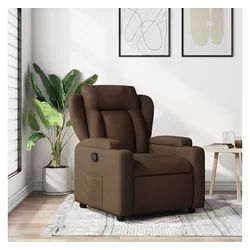 vidaXL Relaxsessel, Relaxsessel Braun Stoff