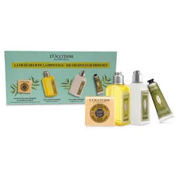 L'Occitane Verbene Geschenkset Provenzalische Frische = Handcreme 30 ml + Körpermilch 70 ml + Duschgel 70 ml + Seife 50 g - 3 Artikel im Set