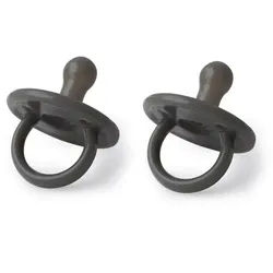 Silicone pacifier 2-pack - Stone grey