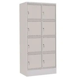 THURMETALL Elektro-Fächerschrank 2 Abteile mit je 4 Fächern, 81x179.5x58.2 cm