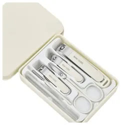 Blusmart Maniküre-Pediküre-Set Nagelset für Männer und Frauen, 6-tlg., Professionelles Pediküre Set Fußpflege, Edelstahl Tragbares Nail Kit