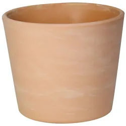 Dehner Blumentopf Siena marmoriert, Indoor, Ø 28 cm, Höhe 24 cm, Terrakotta, mediterraner Übertopf, innen glasiert