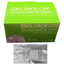 Sun Garden Nails Nageldesign Zubehör Nail Polish Remover Wraps Pads 100 Stück - Nagellack - Peel Off Alumin
