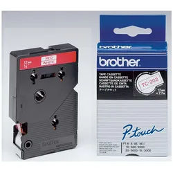 Brother Beschriftungsband brother TC-Tape TC-202 Schriftbandkassette, Bandbreite: 12mm