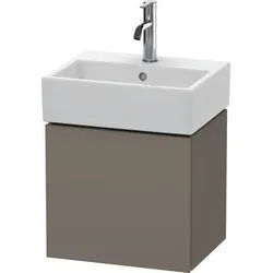 Duravit L-Cube Waschtischunterbau wandhängend Flanell Grau Seidenmatt 434x341x400 mm - LC6245L9090 LC6245L9090