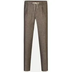 Hose aus Leinen- Mix Braun 52