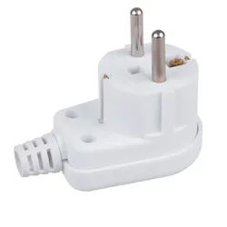 Maclean MCE330 Steckdosenleiste, Schutzkontaktstecker Uni-Schuko Winkelstecker weiß