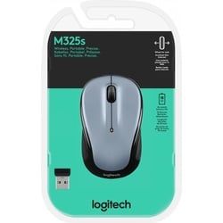 Logitech Maus M325s, Wireless, Light Silver Optisch, 1000 dpi, 3 Tasten, Retail