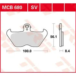 TRW Lucas MCB680SV Sinterbelag