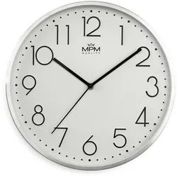 Metalluhr weiße MPM Metallic Elegance ∅ 300 × 40 mm