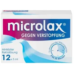 Microlax Rektallösung, Abführmittel gegen Verstopfung 12X5 ml