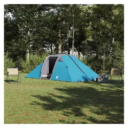 furnicato Faltzelt Tunnelzelt mit Dach mit Speicher Blau 510 x 240 x 156 cm Taft, (1 tlg) blau