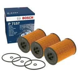 3x Ölfilter BOSCH F 026 407 157 für VW Seat Audi Skoda Man Jetta IV Alhambra Q5