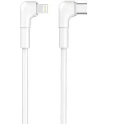 MaXlife MXUC-09 USB-Kabel, USB C, Kompatibel mit iPhone, (100 cm), 27W Winkelkabel für kompatible iPhone Geräte weiß