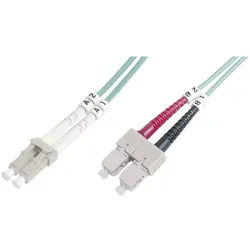 Digitus Digitus DK-2532-02/3 Glasfaser LWL Anschlusskabel 2.00 m Türkis [1x LC Glasfaserkabel, (200.00 cm) blau