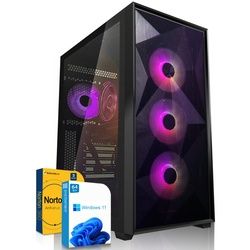 SYSTEMTREFF Gaming-PC (AMD Ryzen 9 5900X, RTX 4070, 32 GB RAM, 1000 GB SSD, Luftkühlung) schwarz