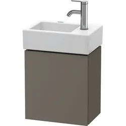 Duravit L-Cube Waschtischunterbau wandhängend Flanell Grau Seidenmatt 364x241x400 mm - LC6293L9090 LC6293L9090