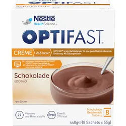 OPTIFAST CREME Schokolade Geschmack 8X55 g Pulver