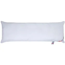 Homescapes Seitenschläferkissen mit Bezug, 40/145 cm, Mikrofaser , Weiß , Textil , Füllung: Polyester , Rechteckig , 40x145 cm , Oeko-Tex® Standard 100 , Heimtextilien, Kopfpolster & Bettdecken, Kopfkissen, Seitenschläferkissen