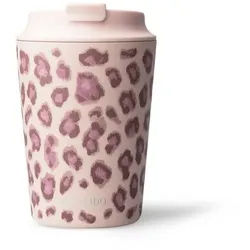 MAMEIDO Thermobecher, Edelstahl, Kunststoff, Silikon, doppelwandig isoliert, auslaufsicher in 350ml, 470ml, 700ml & 1200ml rosa 350 ml | Ø 9.1 cm x 14 cm
