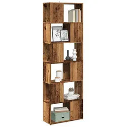 vidaXL Bücherregal 60 x 24 x 186 cm Bücherregal Raumteiler Altholz-Optik 60x24x186 cm braun