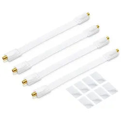 conecto 4x conecto Premium Fensterdurchführung für SAT Kabel koaxial inkl. SAT-Kabel