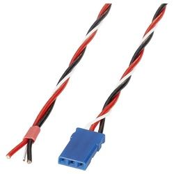 Reely Servo Anschlusskabel Deluxe [1x JR - 1x offene Kabelenden] 0.5 mm2 ver Autoladekabel, (30.00 cm)