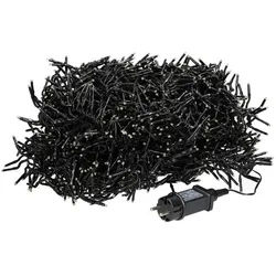 ECD-Germany Weihnacht Büschel 3000Led , Schwarz , Kunststoff , LED integrated , 2500 cm , Lampen & Leuchten, Innenbeleuchtung, Dekoleuchten, Lichterketten
