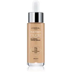 L’Oréal Paris True Match Nude Plumping Tinted Serum Serum zum vereinheitlichen der Hauttöne Farbton 2-3 Light 30 ml