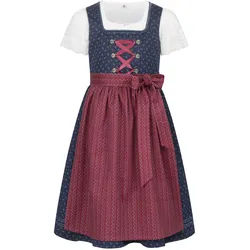 Dirndl NÜBLER "Kinderdirndl Gesr", Mädchen, Gr. 152, EURO, blau, Obermaterial: 100% Baumwolle CO., Kleider