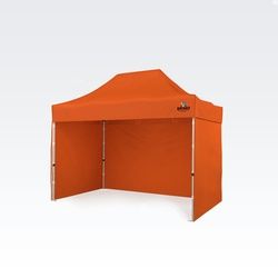 Scherenzelt 2x3m - mit 3 Wänden - Orange