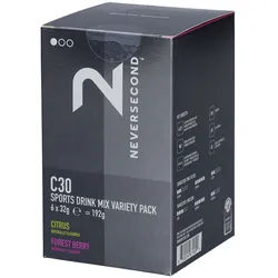 Neversecond C30 Sportgetränk Mix Zitrone, Waldbeere