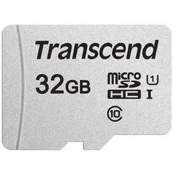 Transcend 32 GB microSDHC-Karte 300S-A UHS-I U1 V10 95/45MB/s mit Adapter