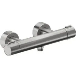 Duravit Brause-Thermostat 1000 AP, Edelstahl gebürstet