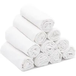 Zollner Waschhandschuh, 10er-Set, 35x50 cm, 100% Baumwolle, Weiß , Textil , 35x50 cm , Oeko-Tex® Standard 100 , Heimtextilien, Badtextilien, Waschlappen