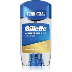 Gillette Champion Gold Antiperspirant Clear Gel geliges Antiperspirant für Herren 70 ml