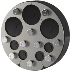 Hauff 2700107000 Standard-Ringraumdichtung mit Segmentringtechnik HRD200 SG 3x6-54+4x6-26 b40 A2/EPDM55