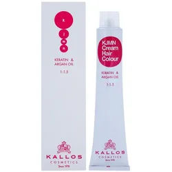 Kallos KJMN Professional Cream Hair Colour Keratin & Argan Oil Haarfarbe mit Keratin und Arganöl Farbton 7.3 Medium Golden Blond 100 ml