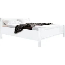 priess Bett Husum Schlafzimmer Jugendzimmer Rahmenbett, mit Komforthöhe verschiedene Ausführungen hochwertige Premium Qualität weiß 190 cm x 208 cm x 85 cm