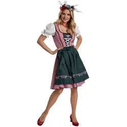 dressforfun Dirndl Frauenkostüm Mini-Dirndl Berchtesgaden Modell 2 rot L