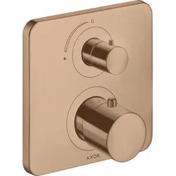 hansgrohe AXOR Citterio M Thermostat Unterputzmodell mit Absperrventil, 34705310, Farbe: Brushed Red Gold